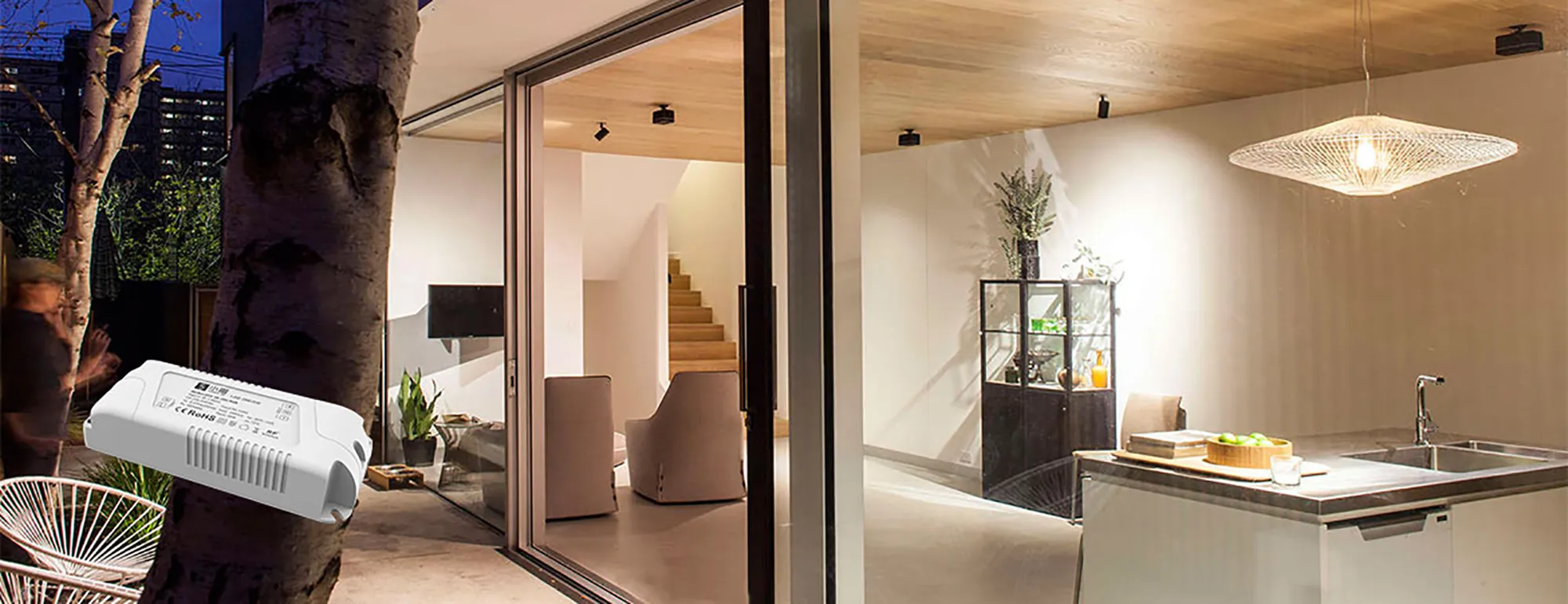 Ltech RF2.4GHz Wireless Dimmable Driver 36W 65-90Vdc/280mA.0-100% PWM dimming level, IP20. DCE-36-280-H2R  LTECH Wireless Receiver